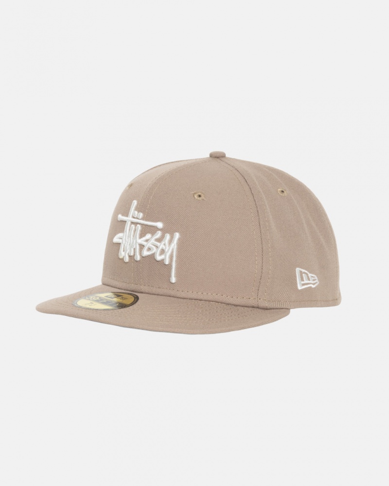 Stussy New Era 59Fifty Authentic - Unisex Khaki | PLNEJ71928