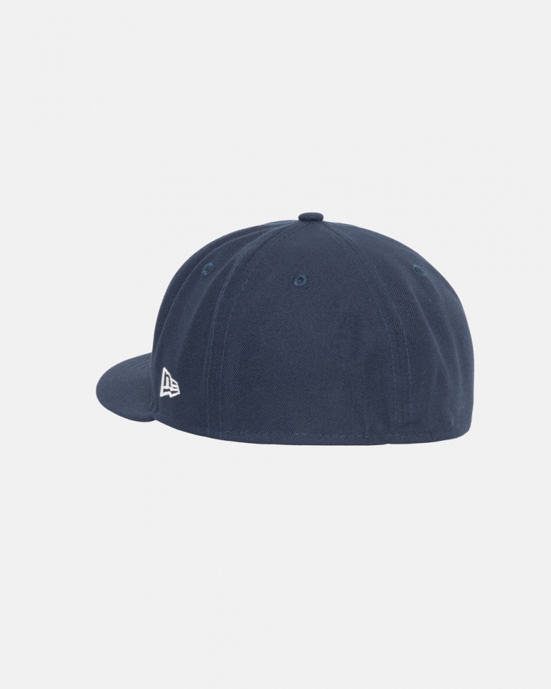 Stussy New Era 59Fifty Ny - Unisex Granatowe | PLCIF70978