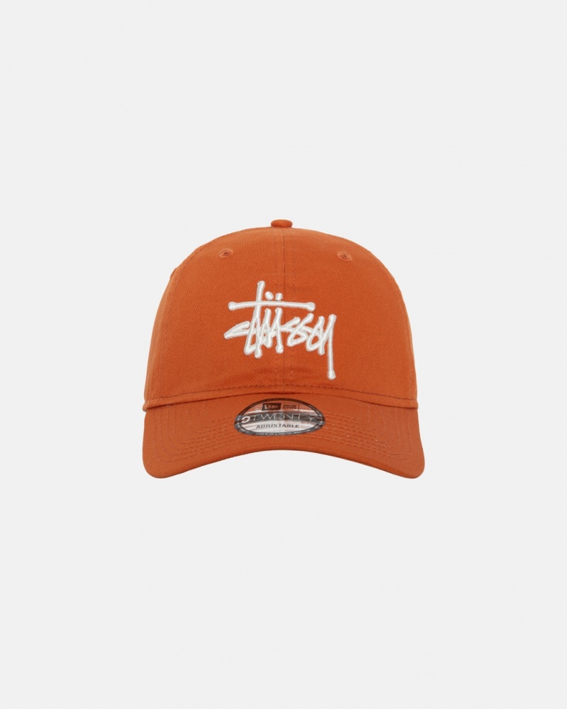 Stussy New Era 9Twenty Basic Strapback - Unisex Pomarańczowe | QPLWA29057