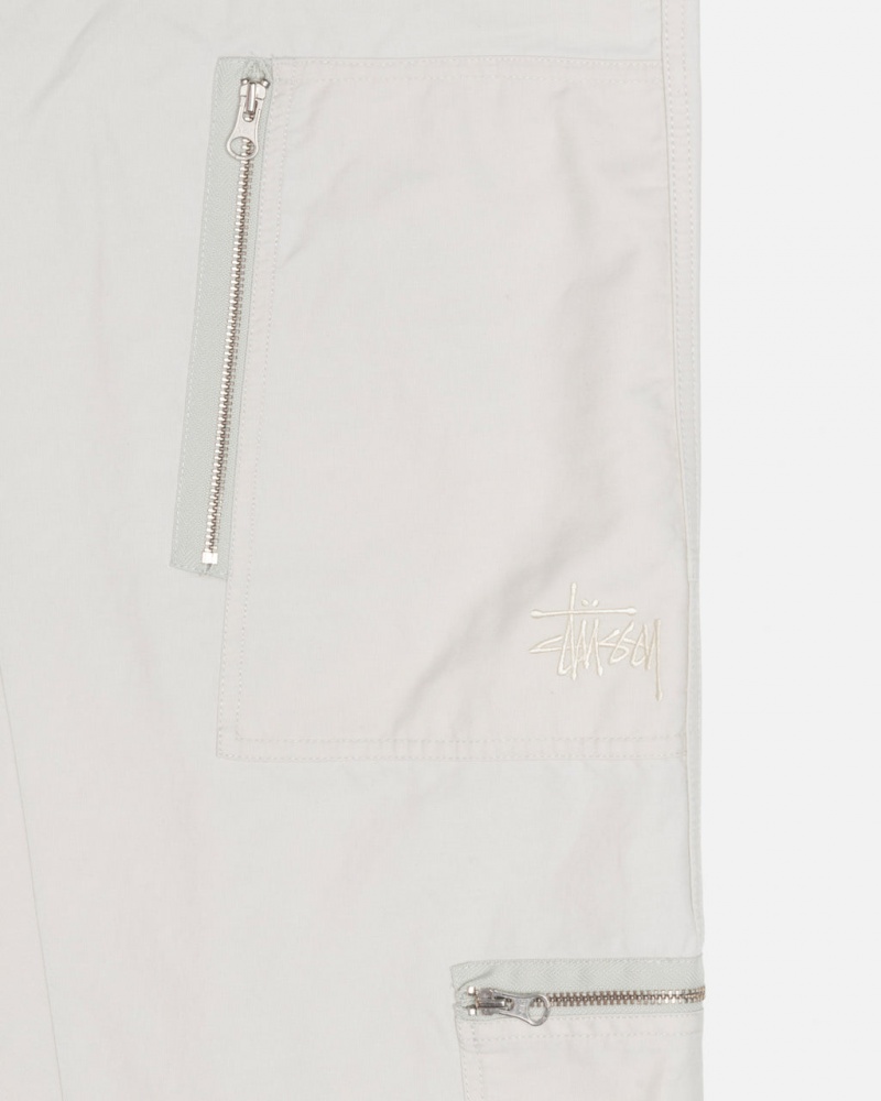 Stussy Nyco Flight Pant - Unisex Jeans Pants Kremowe | PLIIZ46284