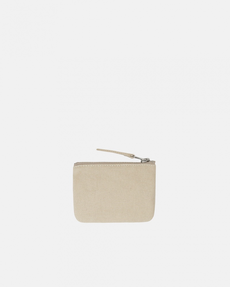 Stussy Płócienne Coin Pouch - Unisex Bags Beżowe | PLZDE30628