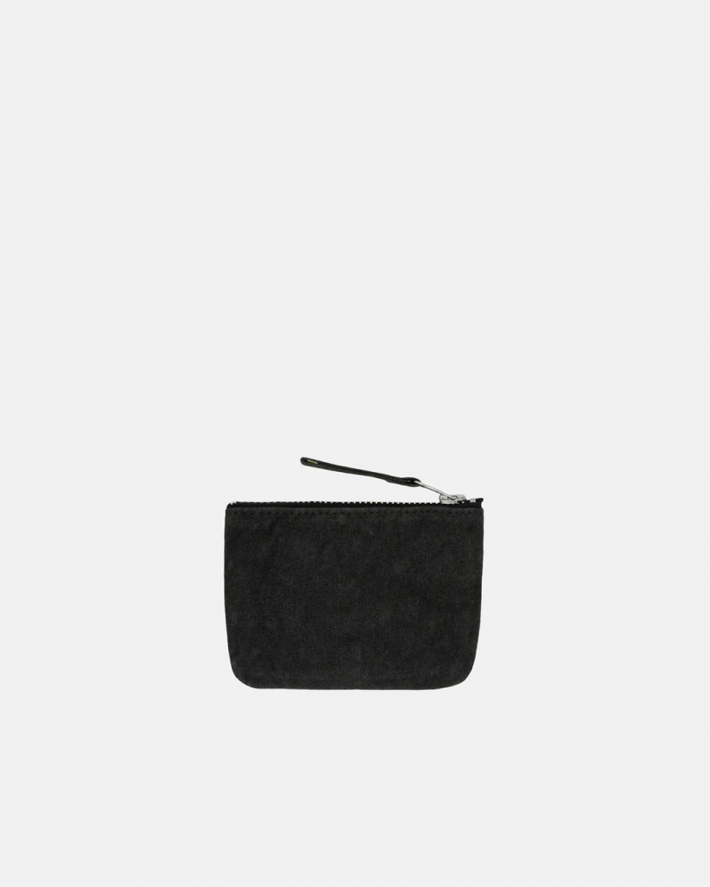 Stussy Płócienne Coin Pouch - Unisex Bags Czarne | PLDFL71662