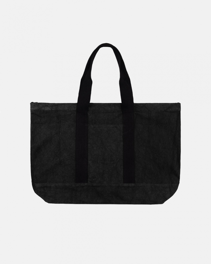 Stussy Płócienne Extra Large Tote Bag - Unisex Bags Czarne | PLJKU47050