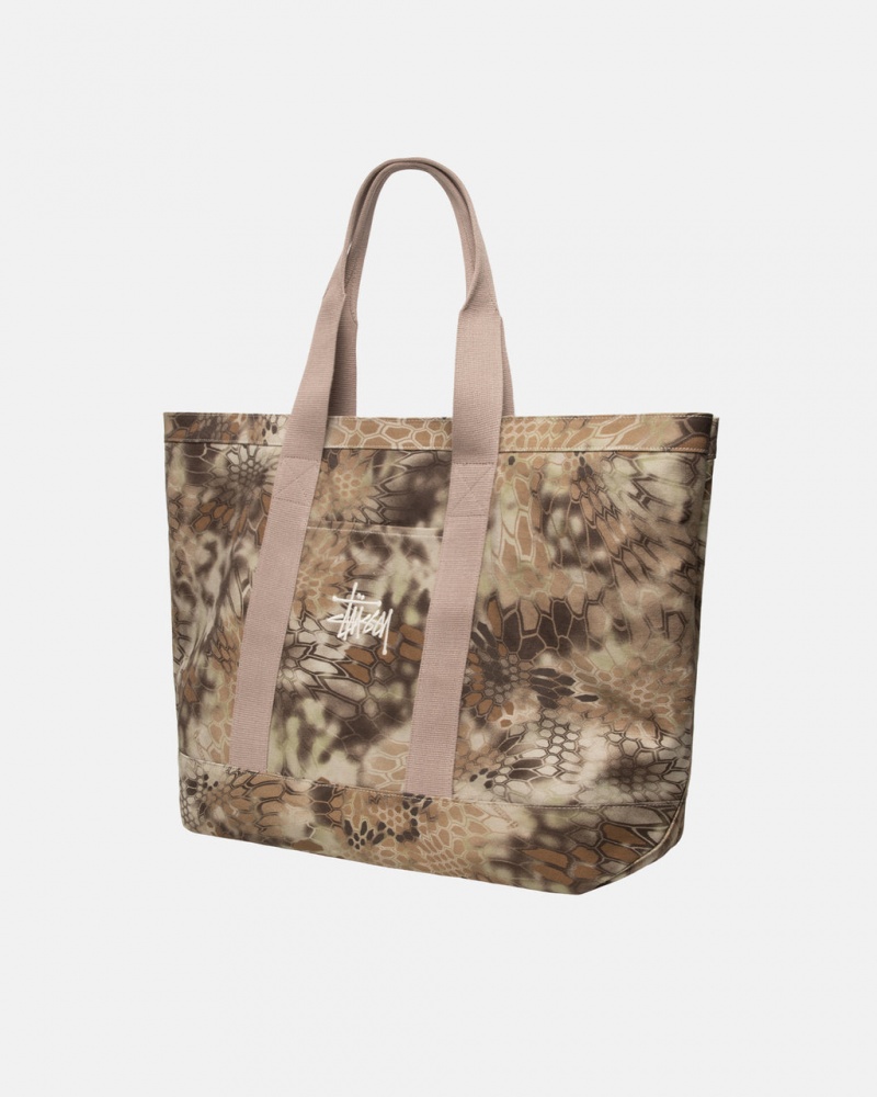 Stussy Płócienne Extra Large Tote Bag - Unisex Bags Brązowe | PLEAH57970