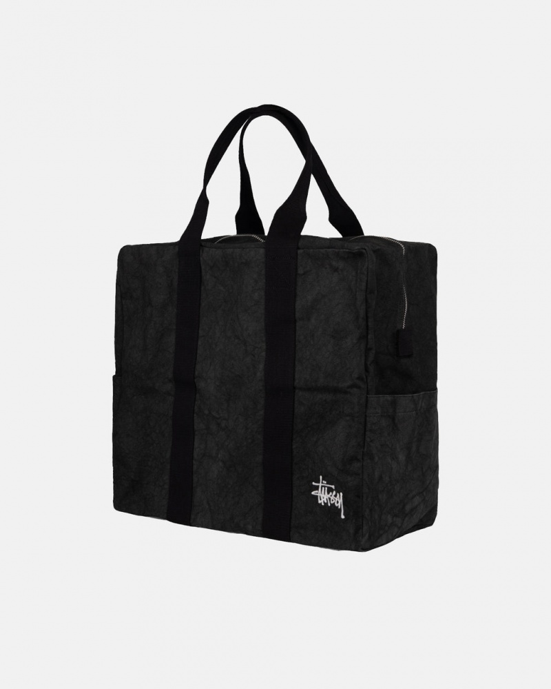 Stussy Płócienne Flight Bag - Unisex Bags Czarne | ZPLNQ17553