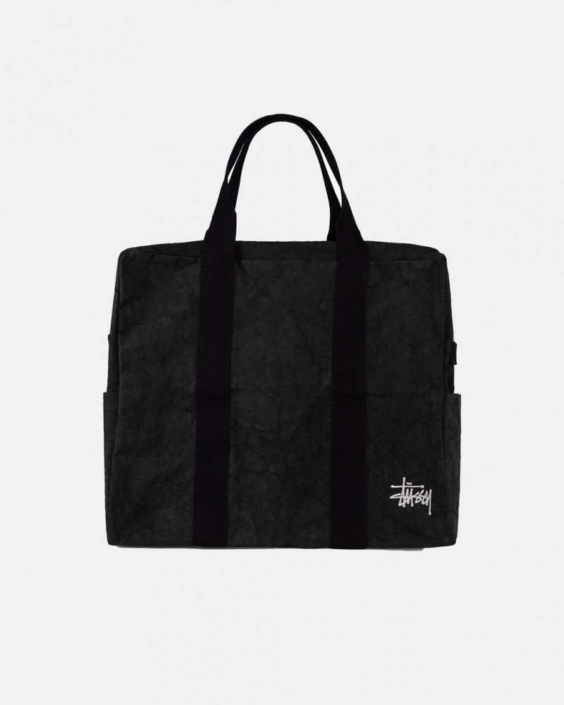 Stussy Płócienne Flight Bag - Unisex Bags Czarne | ZPLNQ17553