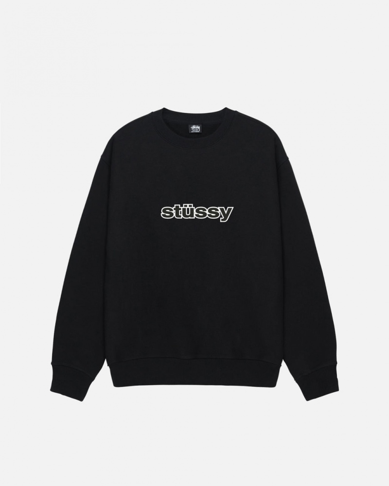 Stussy SS-Link Crew - Unisex Hoodies Czarne | SPLVO74900