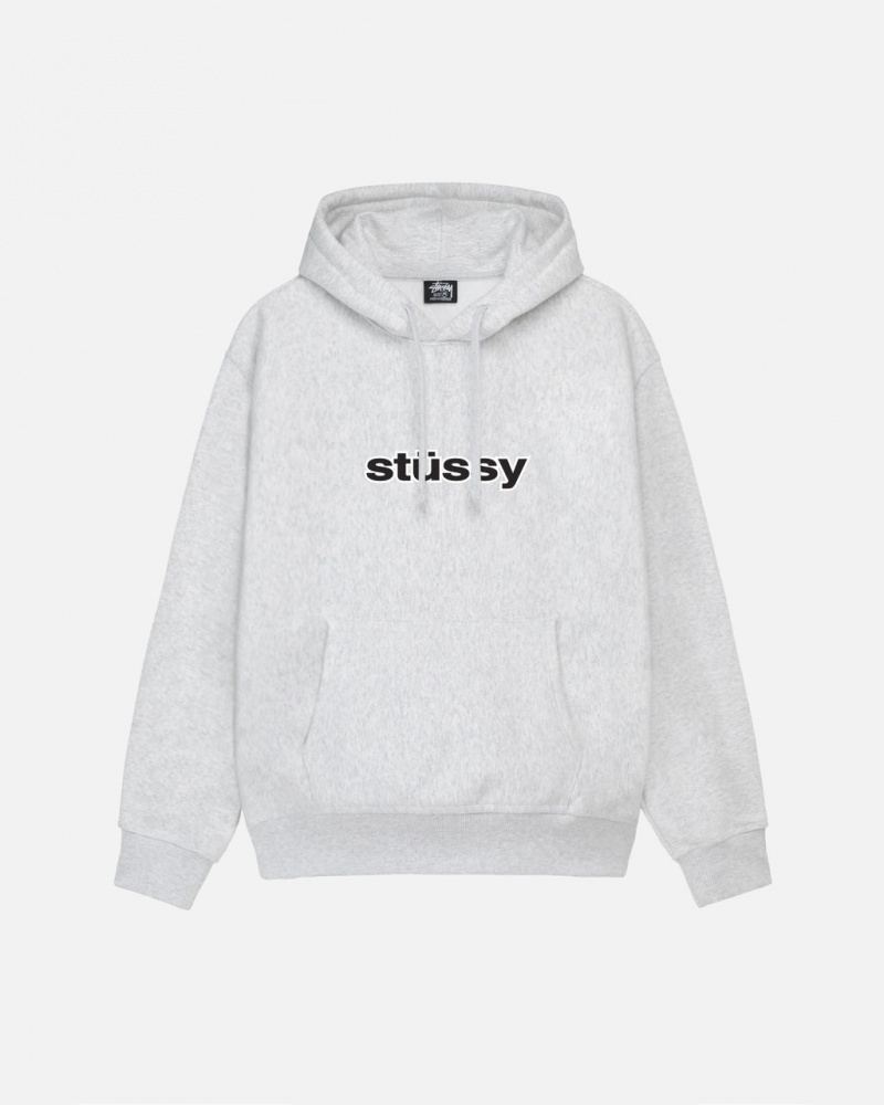 Stussy SS-Link Hoodie - Unisex Hoodies Szare | PPLER55782