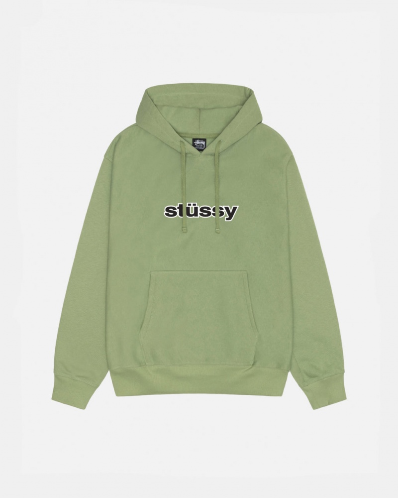 Stussy SS-Link Hoodie - Unisex Hoodies Zielone | TPLWZ26103