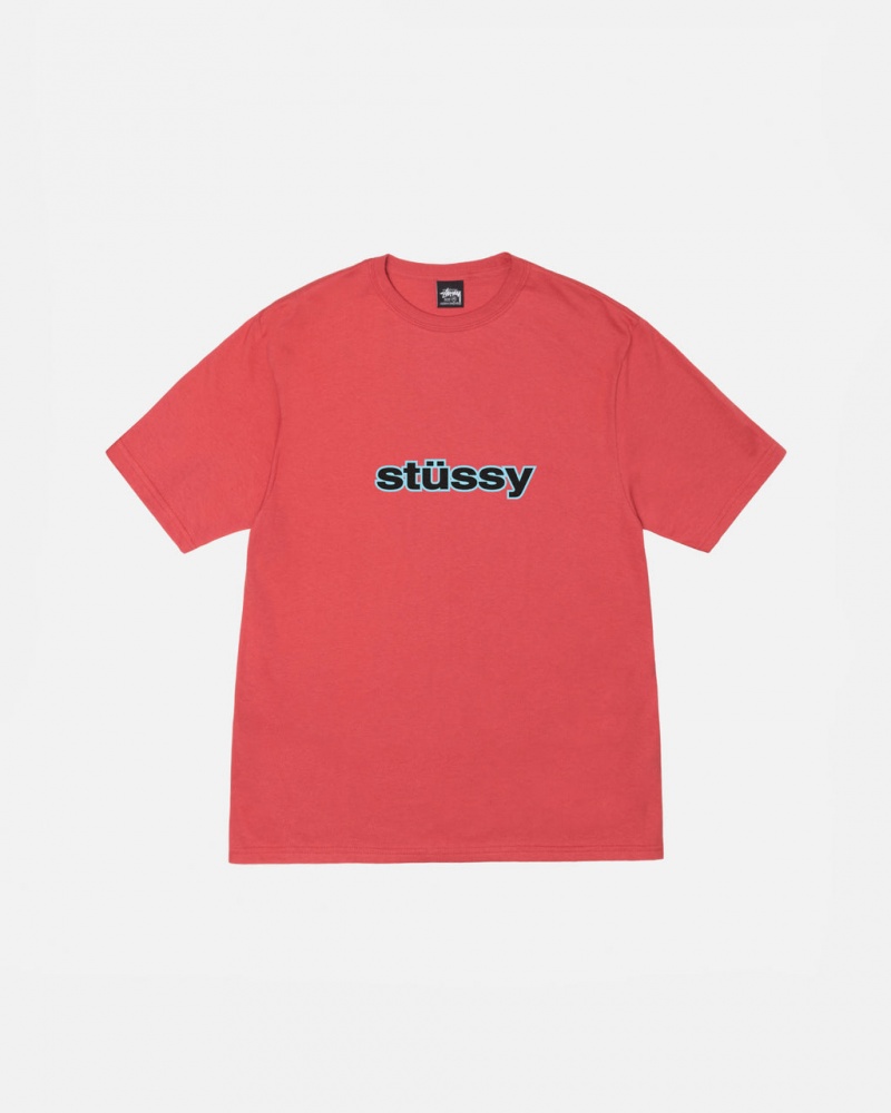 Stussy SS-Link Tee - Unisex Shortsleeve Czerwone | PLJKU62946