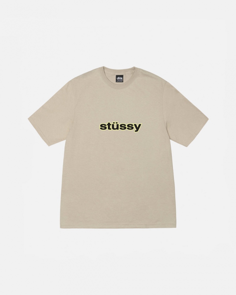 Stussy SS-Link Tee - Unisex Shortsleeve Khaki | DPLKV76674