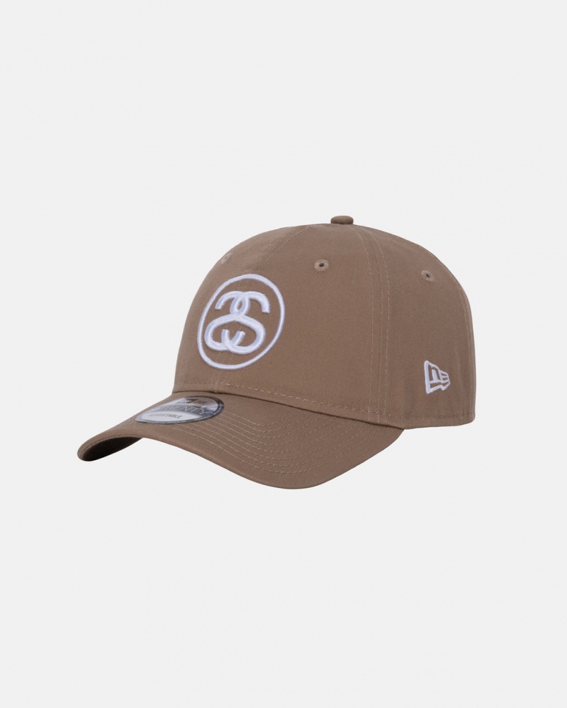 Stussy SS Link 9Twenty Cap - Unisex Khaki | XPLBH29442