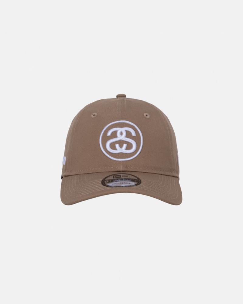 Stussy SS Link 9Twenty Cap - Unisex Khaki | XPLBH29442