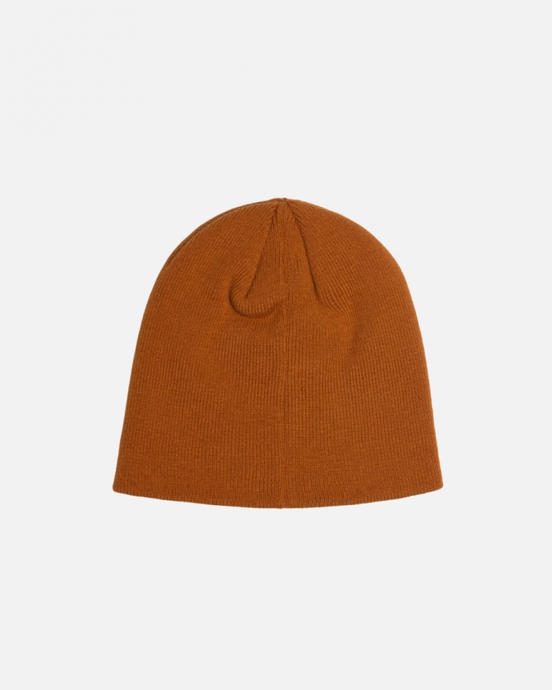 Stussy Skullcap Basic - Unisex Brązowe | PLJVR65699