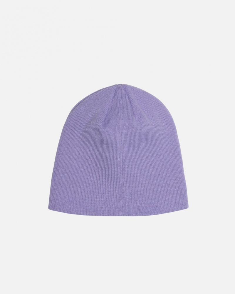 Stussy Skullcap Basic - Unisex Fioletowe | SPLVO98663