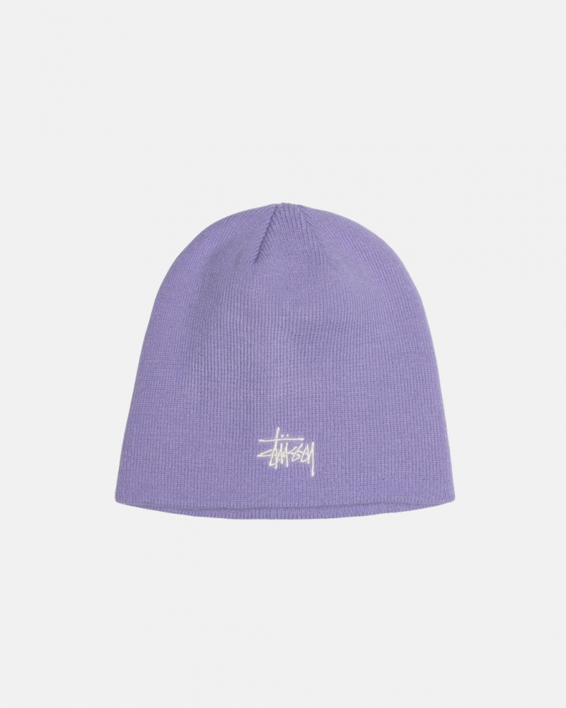 Stussy Skullcap Basic - Unisex Fioletowe | SPLVO98663