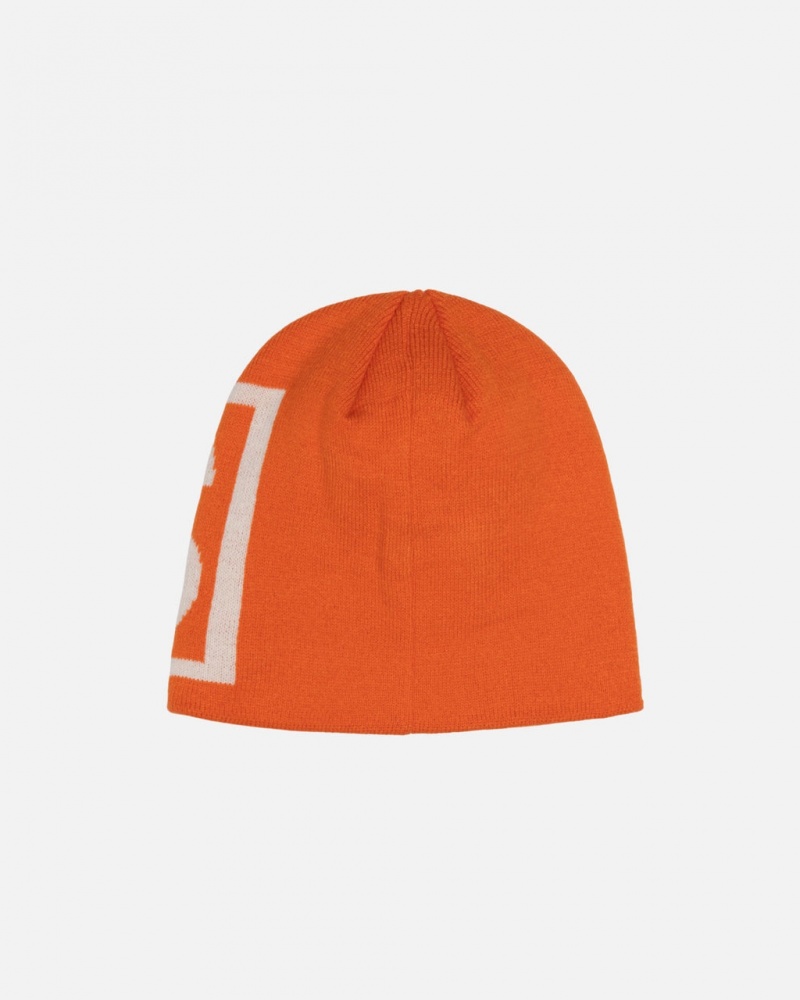 Stussy Skullcap SS Link - Unisex Pomarańczowe | PLEGJ72170