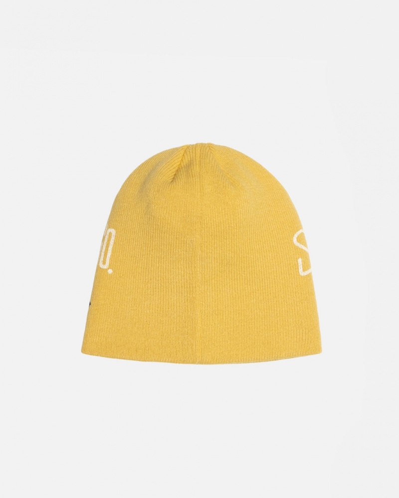 Stussy Skullcap Workgear Print - Unisex Musztardowe | LPLSX31672