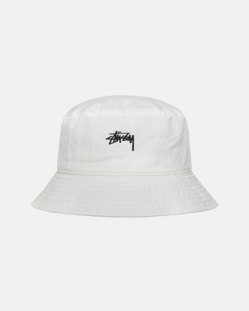 Stussy Stock Bucket Hat - Mens Beżowe | QPLWA27656