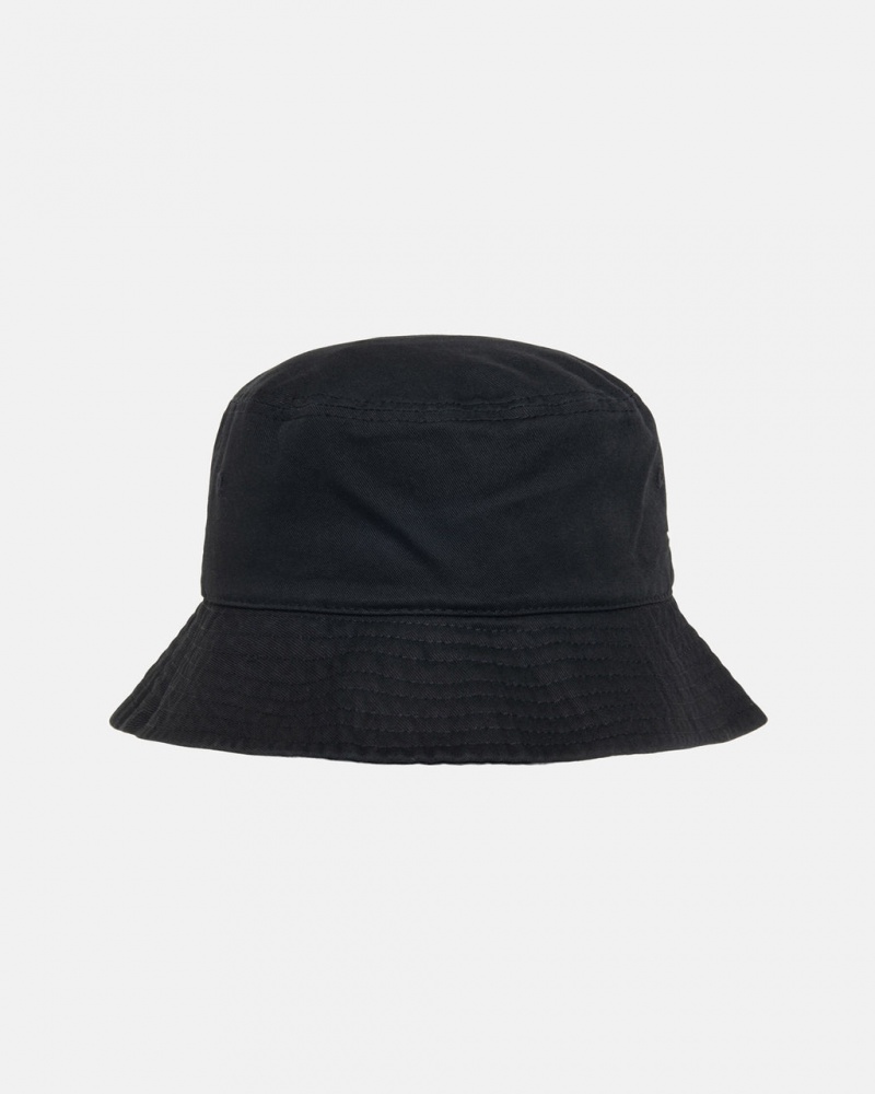 Stussy Stock Bucket Hat - Mens Czarne | PLICD97960