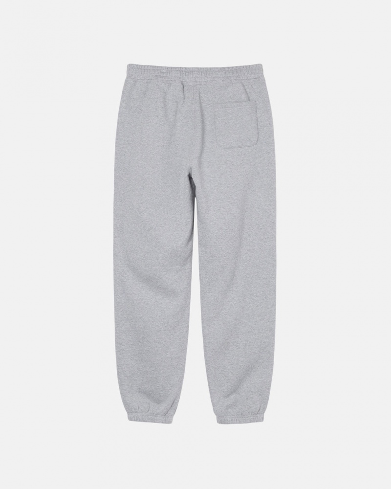 Stussy Stock Logo Sweatpant - Unisex Pants Szare | BPLSO33338