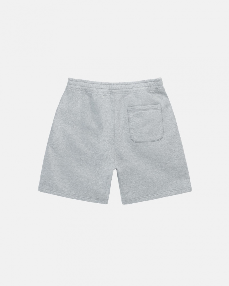 Stussy Stock Logo Sweatshort - Unisex Shorts Trunks Szare | UPLND91436