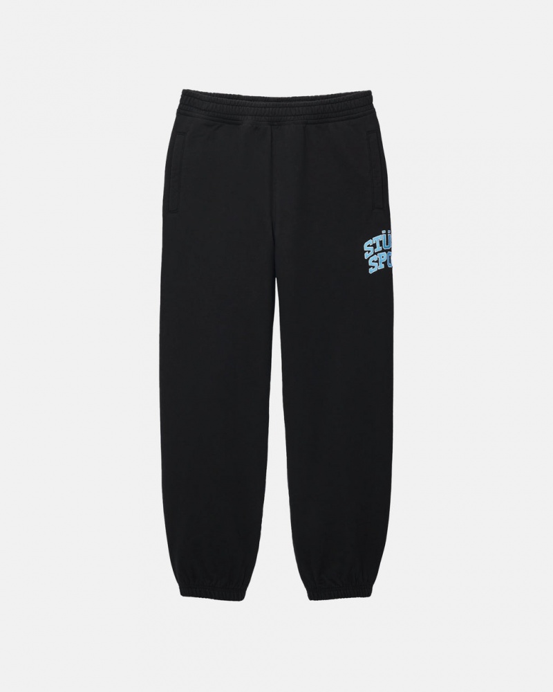 Stussy Stüssy Sportowe Sweatpant - Unisex Jeans Pants Czarne | PLCVG47654