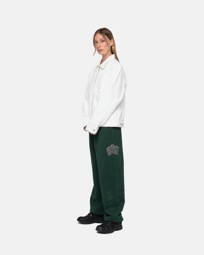 Stussy Stüssy Sportowe Sweatpant - Unisex Jeans Pants Jasny Zielone | MPLHR16303