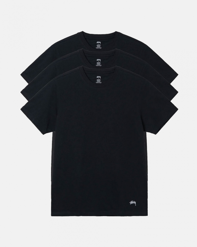 Stussy Stussy Undershirt - Unisex Sweaters Knits Czarne | ZPLMJ21456