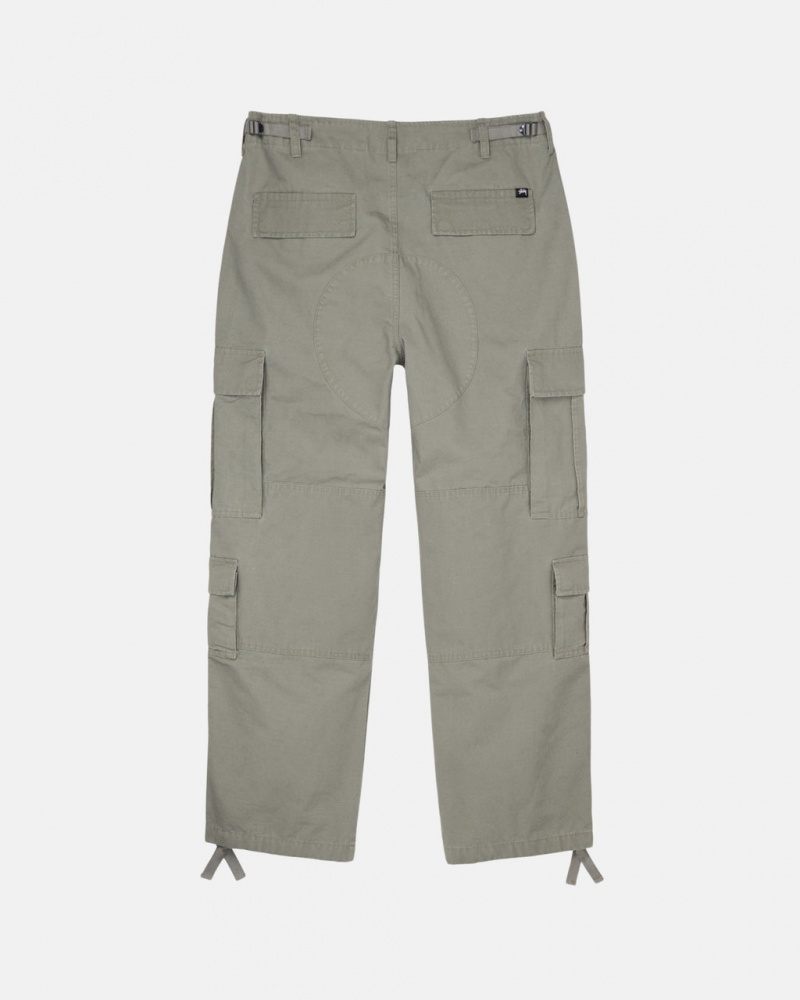 Stussy Surplus Cargo Ripstop - Unisex Jeans Pants Oliwkowe | PLICD93551