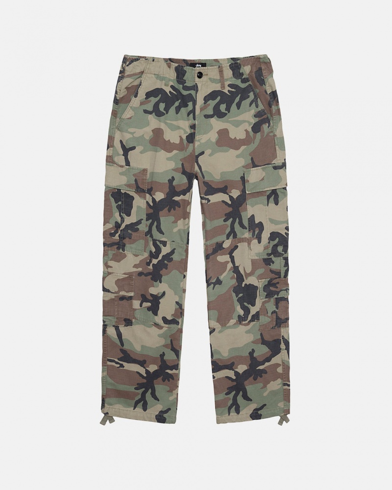 Stussy Surplus Cargo Ripstop - Unisex Jeans Pants Camo | PLZPD68350