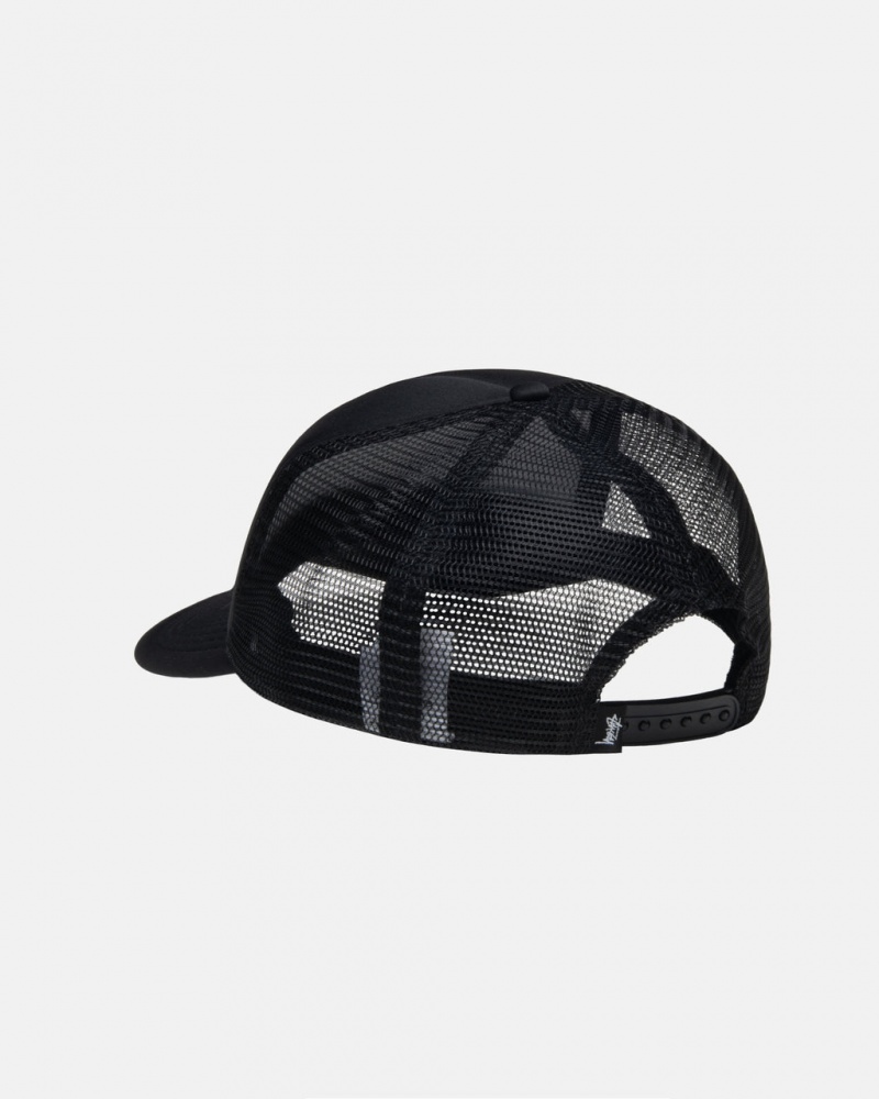 Stussy Trucker Ss-Link Snapback - Unisex Czarne | YPLGT33097