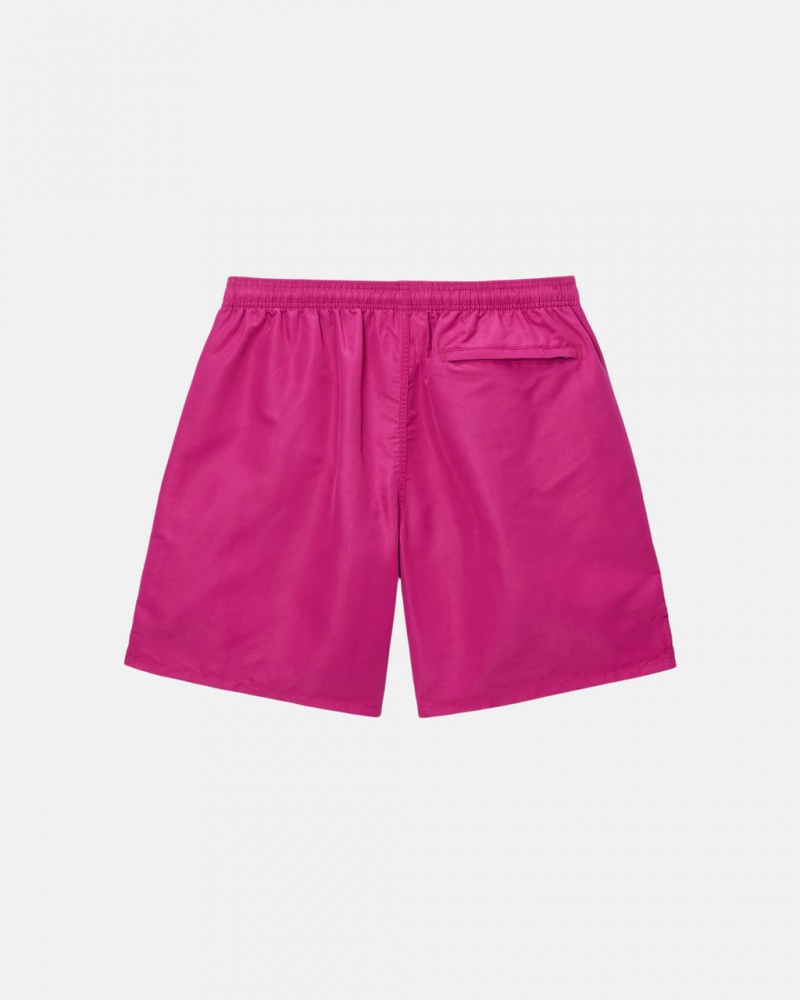 Stussy Wody Krótkie Big Basic - Unisex Shorts Trunks Różowe | PLCIF48502