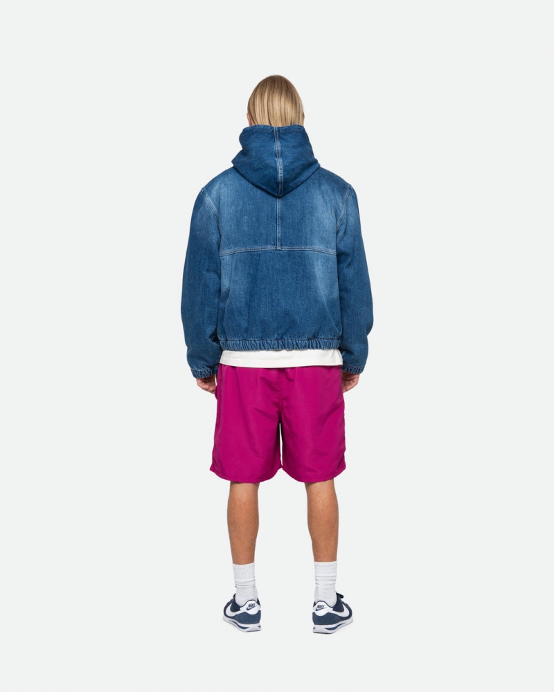 Stussy Wody Krótkie Big Basic - Unisex Shorts Trunks Różowe | PLCIF48502