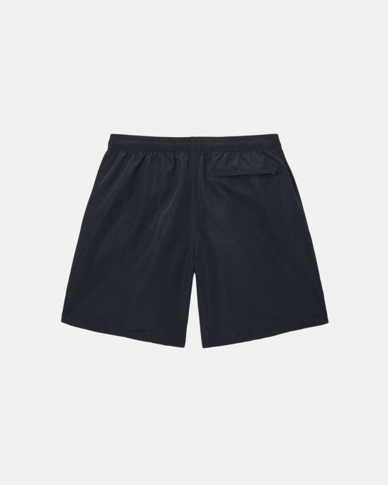 Stussy Wody Krótkie Big Basic - Unisex Shorts Trunks Czarne | PPLER74948