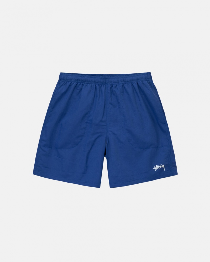 Stussy Wody Krótkie Stock - Unisex Shorts Trunks Jasny Niebieskie | UPLTG68139