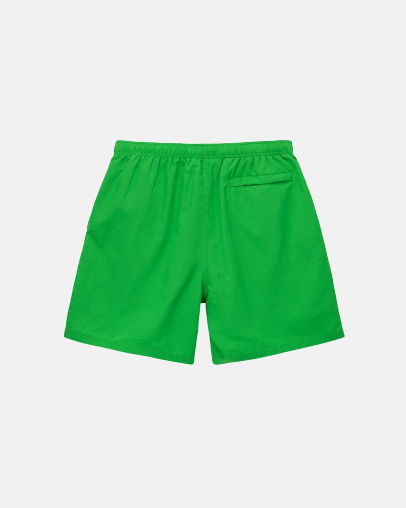 Stussy Wody Krótkie Stock - Unisex Shorts Trunks Zielone | PLDYB14060