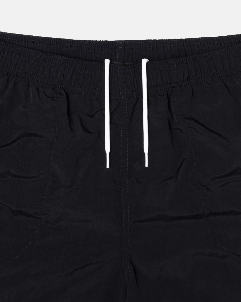 Stussy Wody Krótkie Stock - Unisex Shorts Trunks Czarne | PLEAH92415