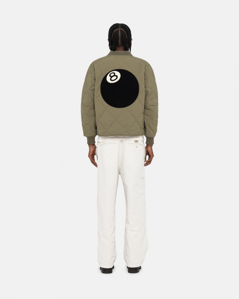 Stussy Workgear Trouser Twill - Unisex Pants Białe | EPLHC56340