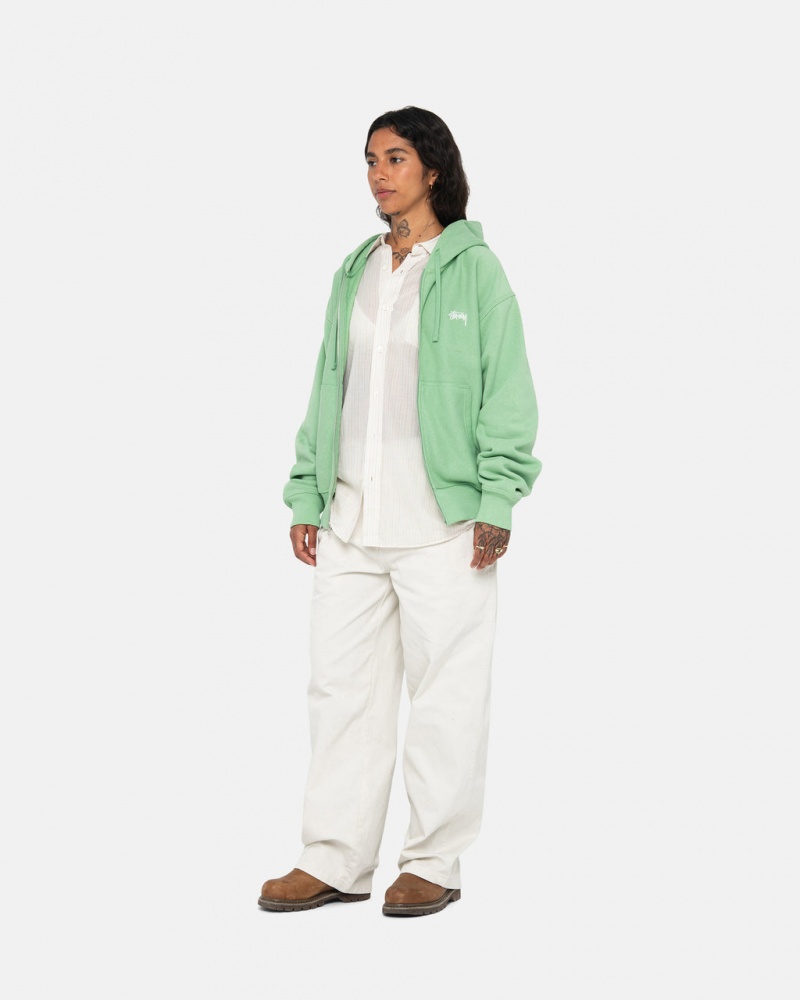 Stussy Workgear Trouser Twill - Unisex Pants Białe | EPLHC56340