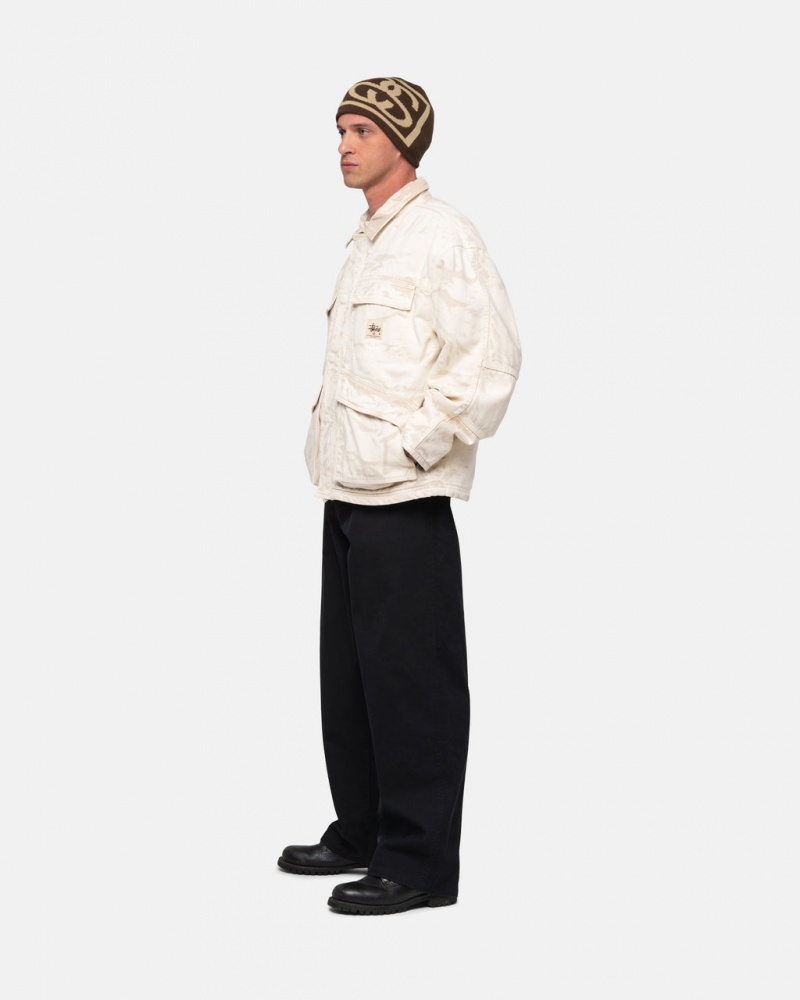 Stussy Workgear Trouser Twill - Unisex Pants Czarne | BPLSD52340