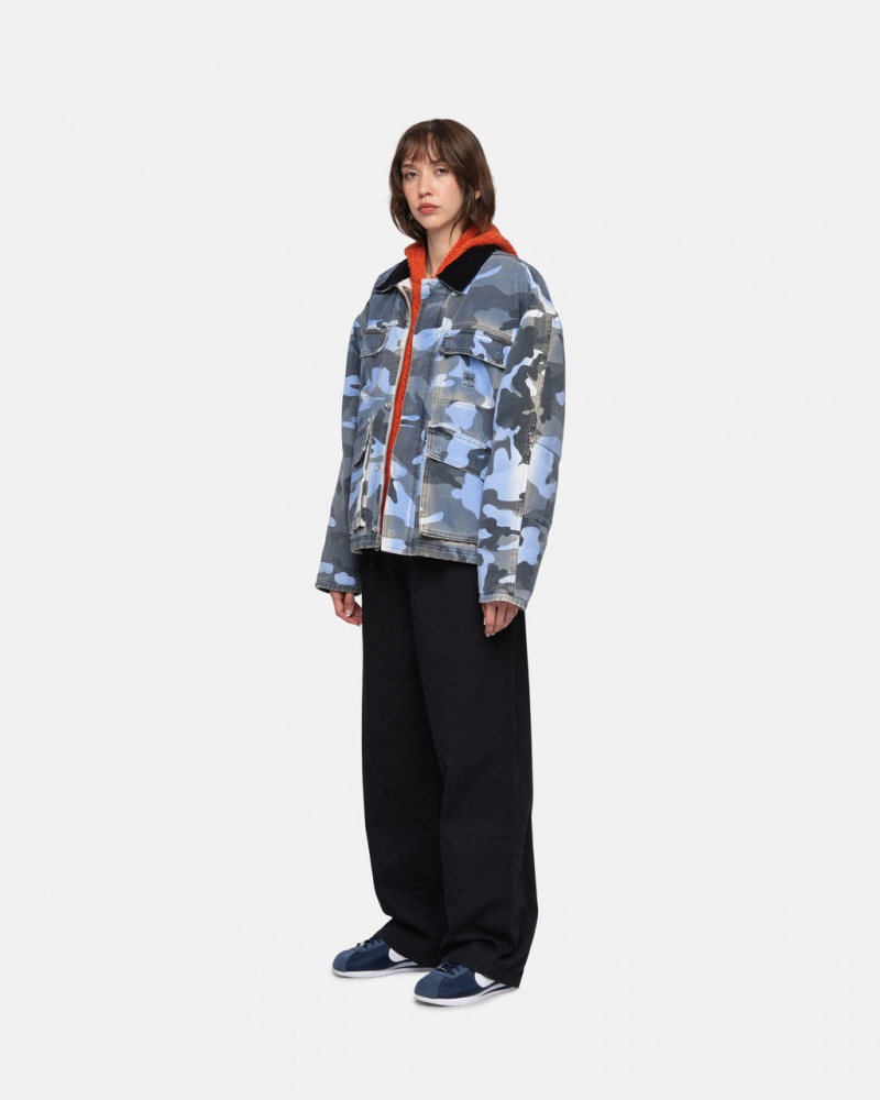 Stussy Workgear Trouser Twill - Unisex Pants Czarne | BPLSD52340