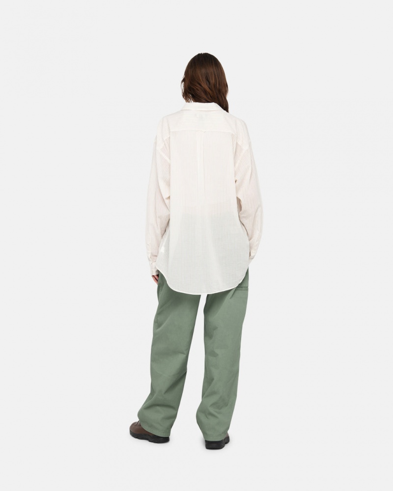 Stussy Workgear Trouser Twill - Unisex Pants Zielone | PLCIF30798